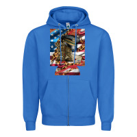 True Royal usa flag and leopard with boots 12 oz regular can cooler Zipper Hoodie - Artiststas