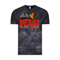 Cloud Black let's go racing Vintage Tee - Zillion Design Studio