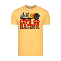 Vintage Mustard let's go racing Vintage Tee - Zillion Design Studio