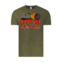 Vintage Olive let's go racing Vintage Tee - Zillion Design Studio