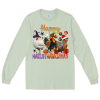 Matcha Happy Hallothanksmas Chick Long Sleeve Tee - BundleAndBundleShop
