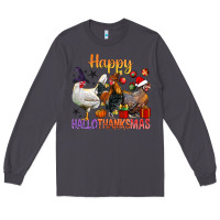 Smoke Happy Hallothanksmas Chick Long Sleeve Tee - BundleAndBundleShop