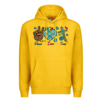 Lemon Peace Love Cross Premium Hoodie - BundleAndBundleShop