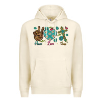 Tofu Peace Love Cross Premium Hoodie - BundleAndBundleShop
