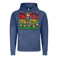 Vintage Denim black history is world history Vintage Hoodie - texasbilliewilder