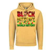 Vintage Mustard black history is world history Vintage Hoodie - texasbilliewilder