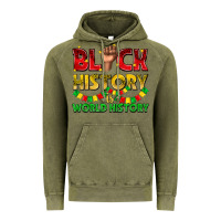 Vintage Olive black history is world history Vintage Hoodie - texasbilliewilder