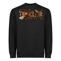 Black melanin teacher Heavyweight Sweatshirt - texasbilliewilder