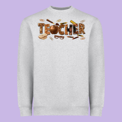 Melanin Teacher Heavyweight Sweatshirt Designed By Texasbilliewilder