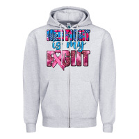 Heather Grey her fight is my fight Zipper Hoodie - AdoDesignShop