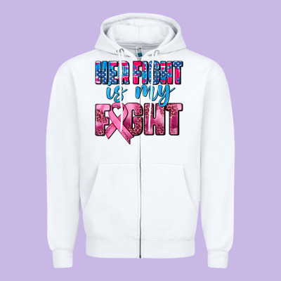 Her Fight Is My Fight Zipper Hoodie Designed By Adodesignshop