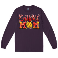 Plum softball mom Long Sleeve Tee - JahusDesignShop