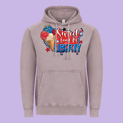 Sweet Land Of Liberty Vintage Hoodie Designed By Zillion Design Studio