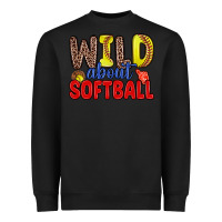 Black wild about softball Heavyweight Sweatshirt - Zillion Design Studio