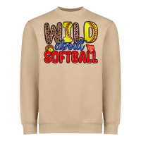Mushroom wild about softball Heavyweight Sweatshirt - Zillion Design Studio