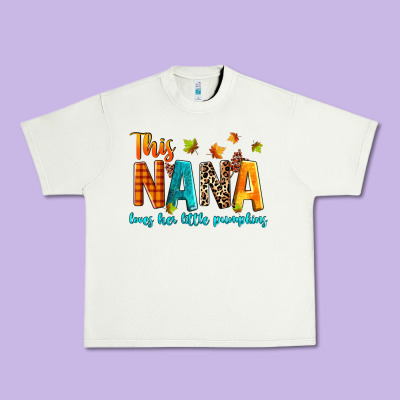 This Nana Loves Her Little Pumpkins Urban Heavy Tee Designed By Texasbilliewilder