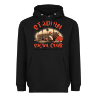 Black stadium social club football Heavyweight Hoodie - MaliasSmallBusiness