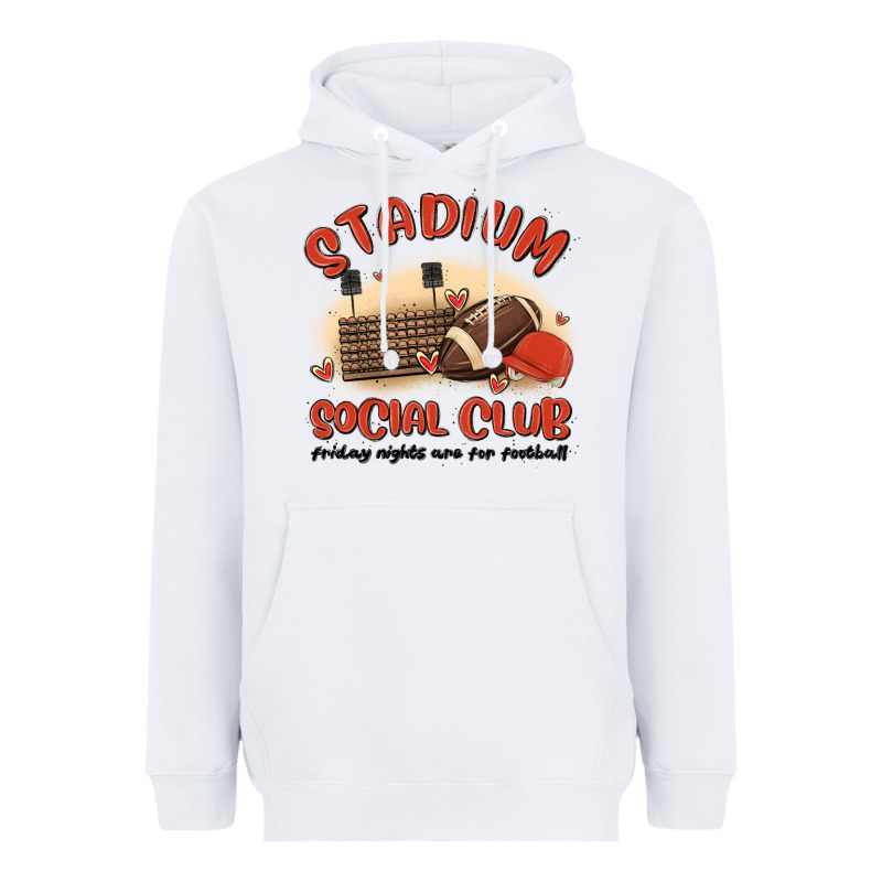 Stadium Social Club Football Heavyweight Hoodie by MaliasSmallBusiness | Teevron