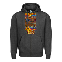 Charcoal Heather proud veteran 12 oz slim can cooler Zipper Hoodie - Artiststas