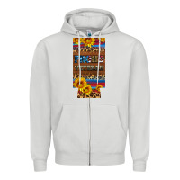 Dove Grey proud veteran 12 oz slim can cooler Zipper Hoodie - Artiststas