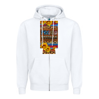 White proud veteran 12 oz slim can cooler Zipper Hoodie - Artiststas