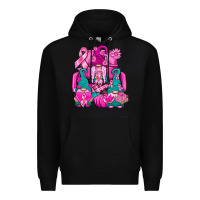 Black Breast Cancer Gnomies Truck Premium Hoodie - BundleAndBundleShop