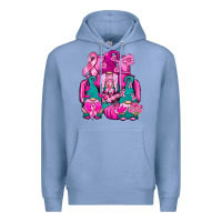 Colony Blue Breast Cancer Gnomies Truck Premium Hoodie - BundleAndBundleShop