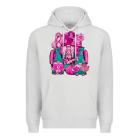 Dove Grey Breast Cancer Gnomies Truck Premium Hoodie - BundleAndBundleShop