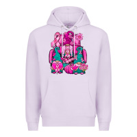 Lilac Breast Cancer Gnomies Truck Premium Hoodie - BundleAndBundleShop