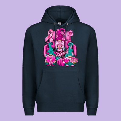 Breast Cancer Gnomies Truck Premium Hoodie Designed By Bundleandbundleshop