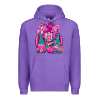 Purple Breast Cancer Gnomies Truck Premium Hoodie - BundleAndBundleShop