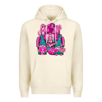 Sandshell Breast Cancer Gnomies Truck Premium Hoodie - BundleAndBundleShop