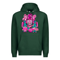 Sports Green Breast Cancer Gnomies Truck Premium Hoodie - BundleAndBundleShop
