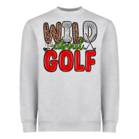 Heather Grey wild about golf Heavyweight Sweatshirt - Zillion Design Studio