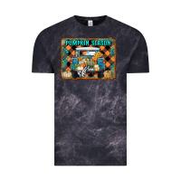 Cloud Black pumpkin season truck Vintage Tee - RanaPortraitStore