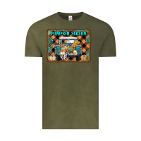 Vintage Olive pumpkin season truck Vintage Tee - RanaPortraitStore