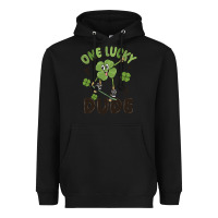 Black one lucky dude Heavyweight Hoodie - MaliasSmallBusiness