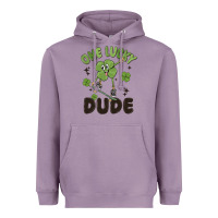 Lavender one lucky dude Heavyweight Hoodie - MaliasSmallBusiness
