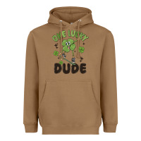 Toasted Coconut one lucky dude Heavyweight Hoodie - MaliasSmallBusiness