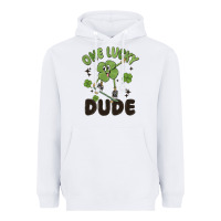 White one lucky dude Heavyweight Hoodie - MaliasSmallBusiness
