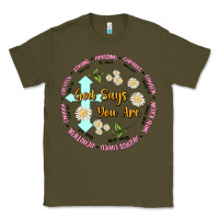 Army Green god says you are Classic Tee - JahusDesignShop
