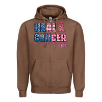 Chestnut heal cancer with cancer ribbon Zipper Hoodie - AdoDesignShop
