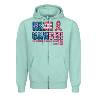 Heal Cancer With Cancer Ribbon Zipper Hoodie | Teevron