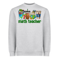 Heather Grey math teacher coffee cups Heavyweight Sweatshirt - texasbilliewilder