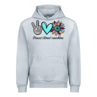 Heather Grey Peace Love Sunshine Urban Hoodie - Bettercallsaul