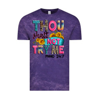 Cloud Purple thou shalt not try me mood 24 7 Vintage Tee - Zillion Design Studio