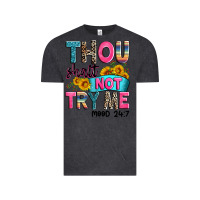 Vintage Black thou shalt not try me mood 24 7 Vintage Tee - Zillion Design Studio