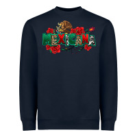 Navy mexicana Heavyweight Sweatshirt - texasbilliewilder