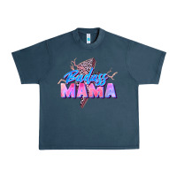Midnight Navy badass mama Urban Heavy Tee - Zillion Design Studio