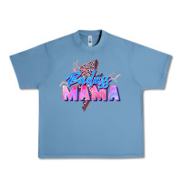 Pebble Blue badass mama Urban Heavy Tee - Zillion Design Studio